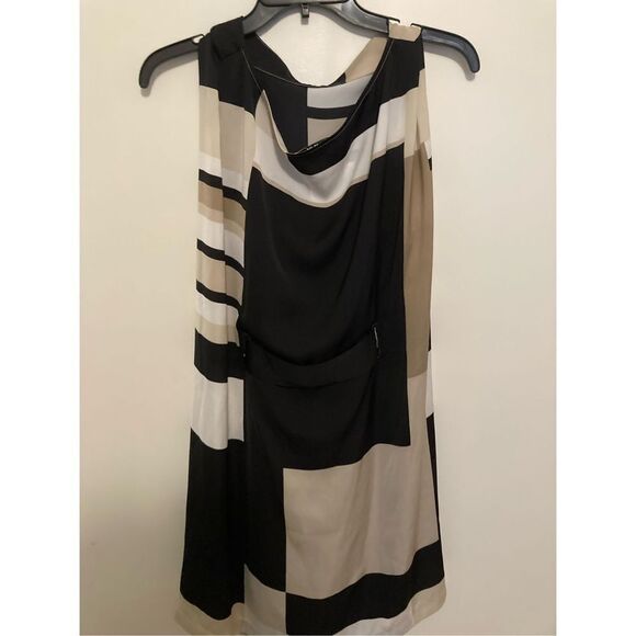 Dknyc black and tan sleeveless dress‎ - Picture 4 of 4